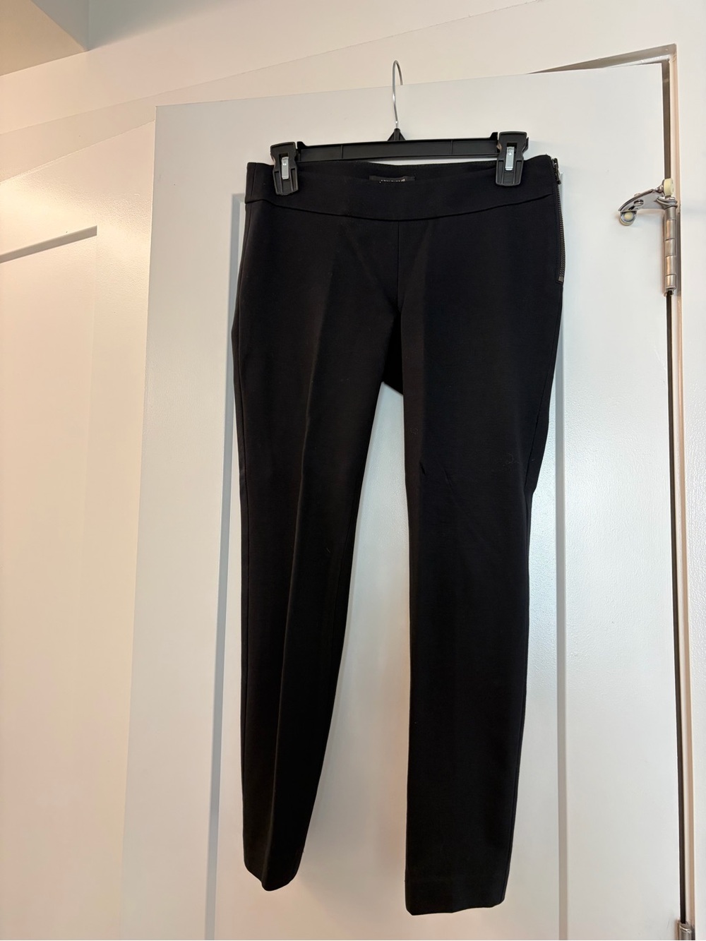 Ann Taylor Black Straight-Leg Ponte Pants